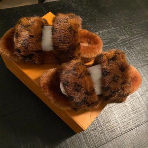 Louis Vuitton Mink Mule